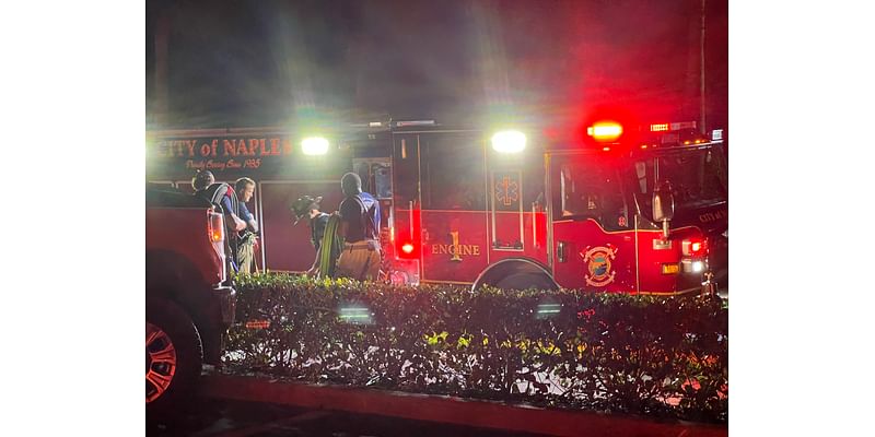 Early morning building fire investigation in Naples