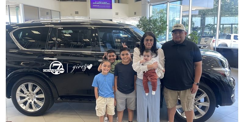 Denver7 viewers help buy new car for husband of Denver PD employee who died during childbirth