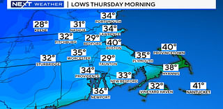 Time to turn on the heat? Massachusetts could see first freeze Thursday morning.