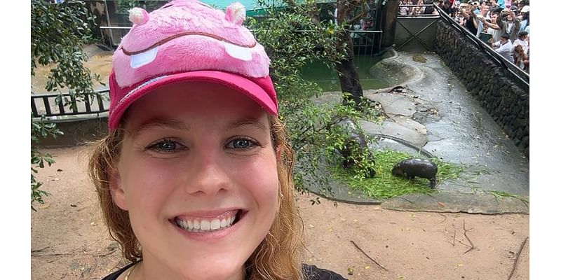 She’s obsessed with baby pygmy hippo Moo Deng. So she flew across the world to see her