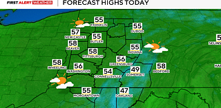 Clearing skies in western Pennsylvania lead to a late-week warm up