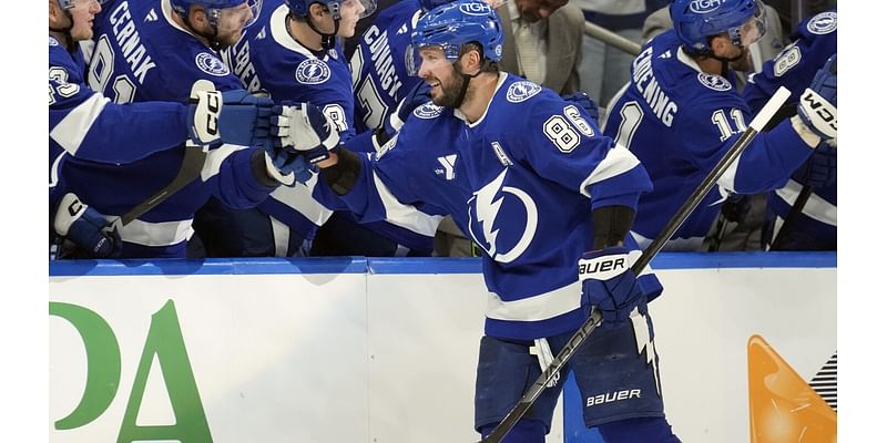 Kucherov scores with 55 seconds to play as Lighting rallies for 4-3 wiver Vegas