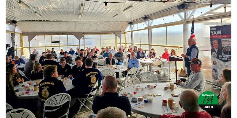 Sen. Yaw breakfasts with local ag community members