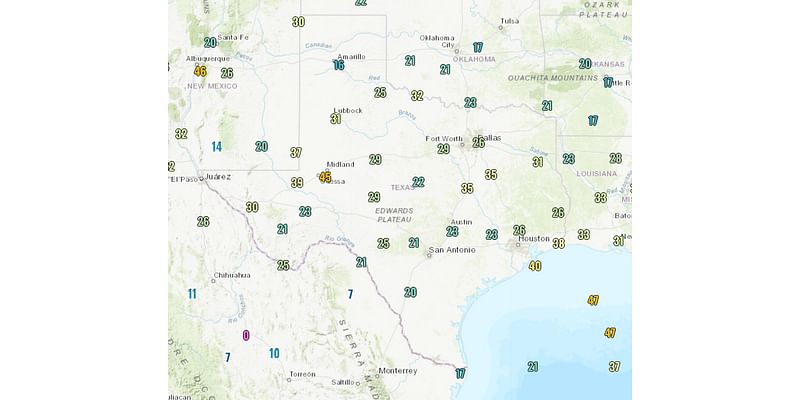 Windy Wednesday as colder air moves in across Texas