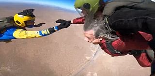 Local woman skydives to celebrate turning 82