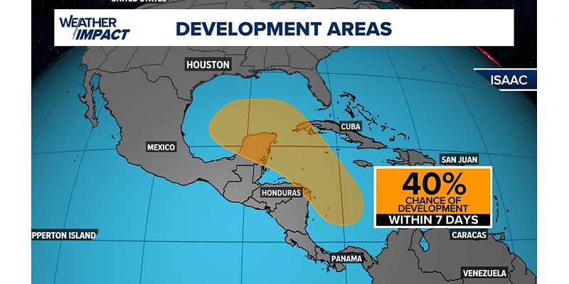 Area in western Caribbean has 40% chance of development