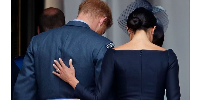 The REAL reason why Meghan Markle is 'hands on' with Prince Harry: Duchess's 'double clutch' is a 'gesture of ownership', body language expert says