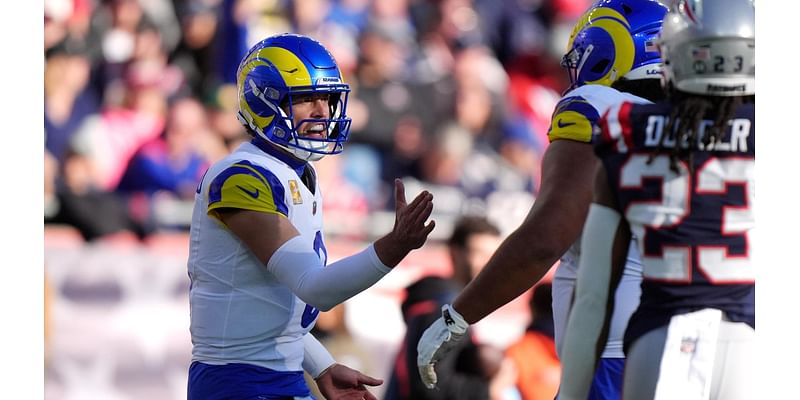 Stafford throws for 4 TDs, 2 to Kupp and 1 to Nacua, to lead Rams past Patriots 28-22