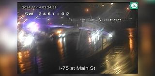 Semi crash blocking all lanes on I-75 NB in Montgomery County