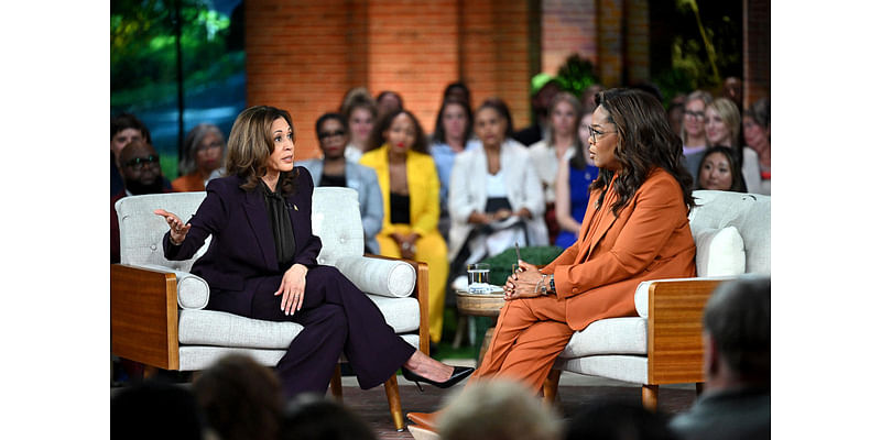 Kamala Harris tells Oprah she will ban assault weapons and restore abortion rights