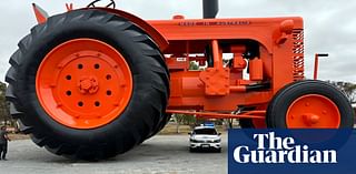 ‘Where’d you find tyres that size?’ Giant red tractor is Australia’s newest Big Thing