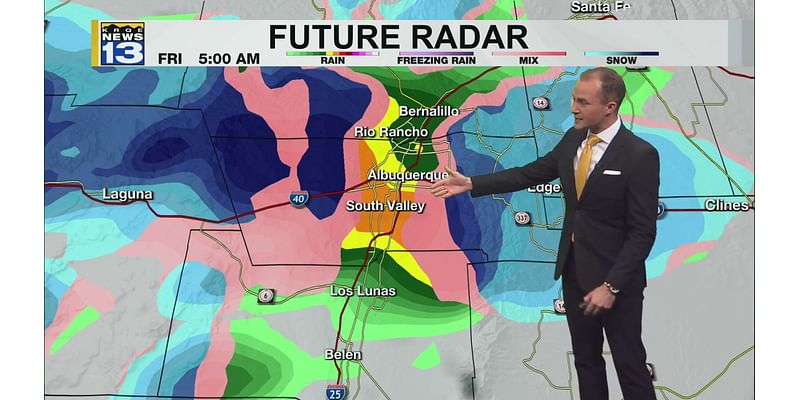 Snow and rain developing in parts of New Mexico tonight