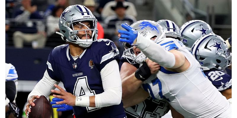 Cowboys are 3-point underdogs at home next week to the Lions