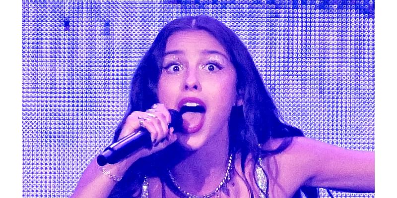 Olivia Rodrigo is left cringing as she accidentally asks siblings to KISS during first Sydney Guts show