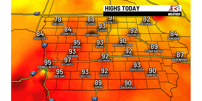 Forecast: Cooling, but the overall pattern continues