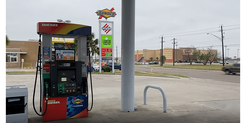 Gas prices in Texas 18 cents less per gallon compared to last year