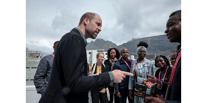 Prince William meets young environmentalists and plays rugby on first day of South Africa visit