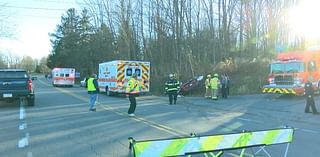 At least three injured after a two-car accident in Summit Township