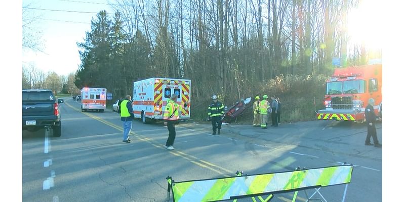 At least three injured after a two-car accident in Summit Township