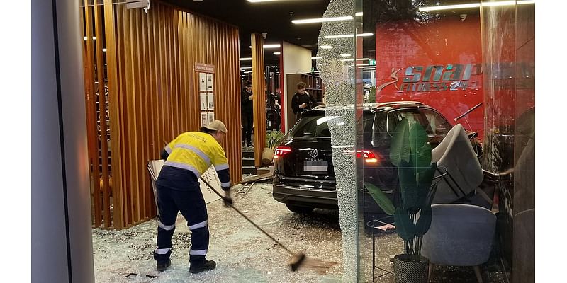 Peak hour chaos in Sydney as SUV smashes into popular city gym