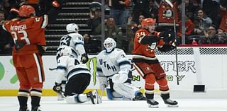 Leo Carlsson scores in OT, and the Ducks beat Utah 5-4 for their 9th straight home opener victory