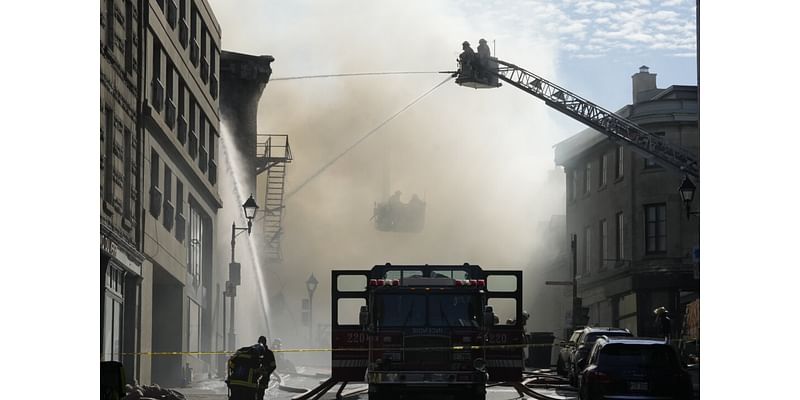 Injuries Reported After Fire Sweeps Through Century-Old Building in Old Montreal