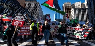 Protesters in Detroit mark 'year of genocide' in Israel-Palestinian conflict