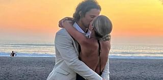 NRL star Nicho Hynes turns heads as his 'best mate' gets married - with one fan cheekily asking when the halfback will get hitched himself