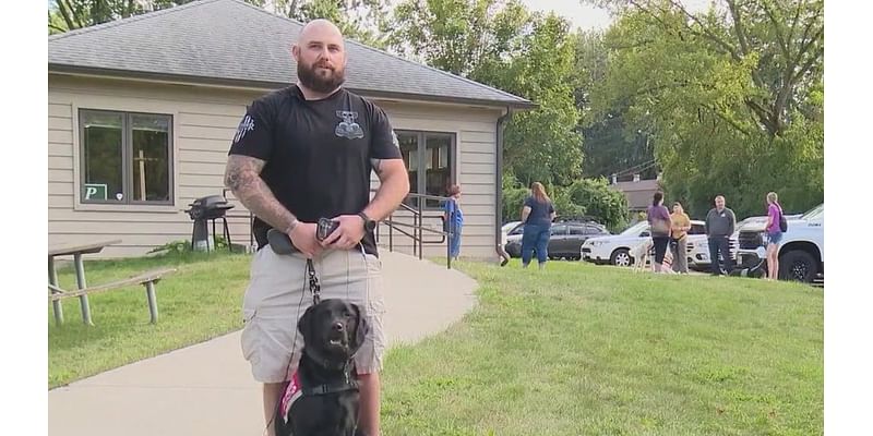 Local nonprofit provides life-changing service dogs to veterans at no cost: 'I love him to death'