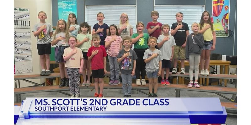 The Daily Pledge: Ms. Scott’s 2nd Grade Class