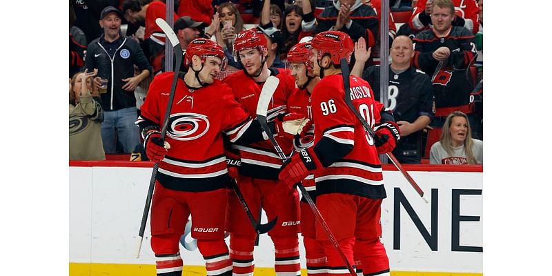 Hurricanes make it eight straight with 5