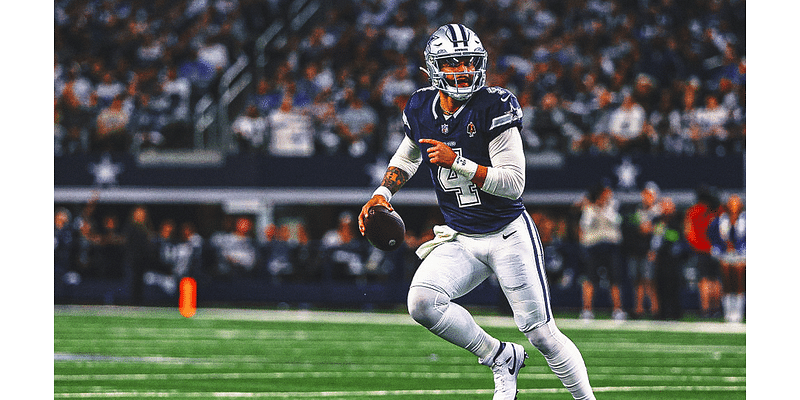 Cowboys' Dak Prescott knocked out of game at Atlanta with hamstring injury