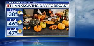 Great weather for Thanksgiving, getting colder for the weekend