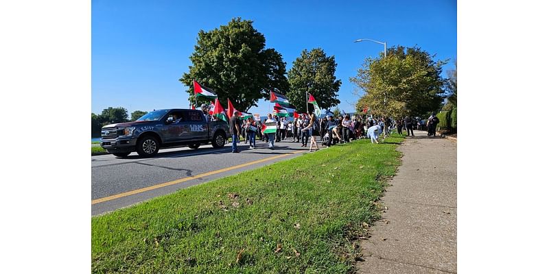 Pro-Palestinian marchers close down Harrisburg’s Front Street during march to Capitol