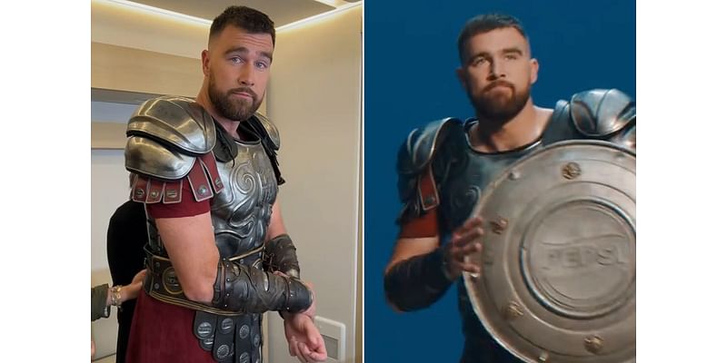 Travis Kelce Says It Was an 'Absolute Honor' to Be in a Pepsi Commercial with Megan Thee Stallion: Watch