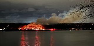 Firefighter hospitalized after Lansing brush fire