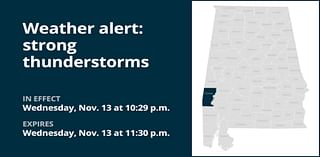 Be prepared for strong thunderstorms in Choctaw County Wednesday night