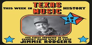 This week in Texas music history: Jimmie Rodgers is the first inductee in the Country Music Hall of Fame