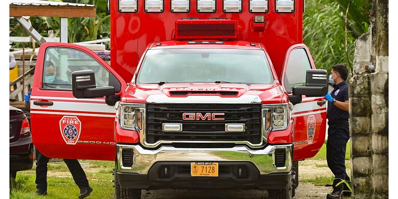 5 GFD ambulances waiting to go to bid