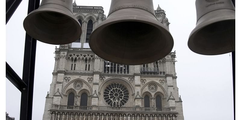 Notre Dame welcomes arrival of 3 new bells as cathedral reopening nears