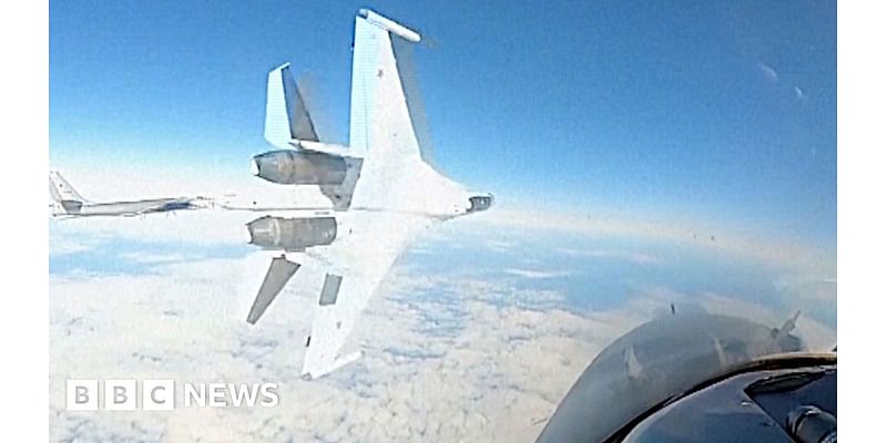 Watch: Moment Russian fighter jet swoops past US aircraft