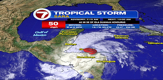 Tropical Storm Sara scrapes along northern Honduras coast bringing heavy rain to Central America - WSVN 7News