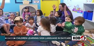 Children learn sign language in Albuquerque daycare