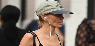 Lara Worthington shows off her extremely thin frame as model, 37, steps out solo in New York