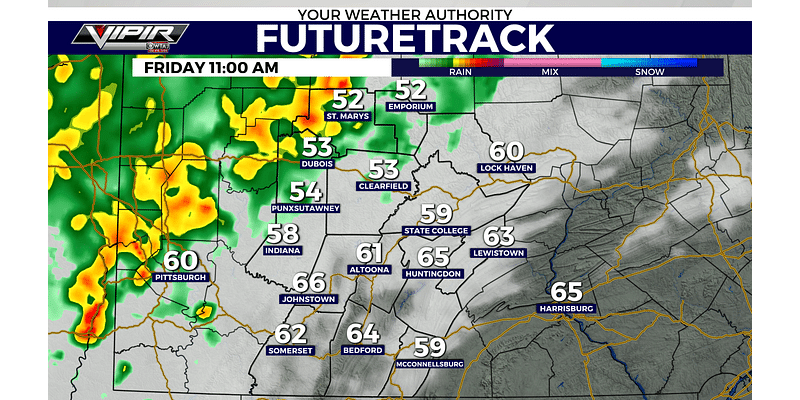 Mild Thursday before rain and a cool down for the weekend