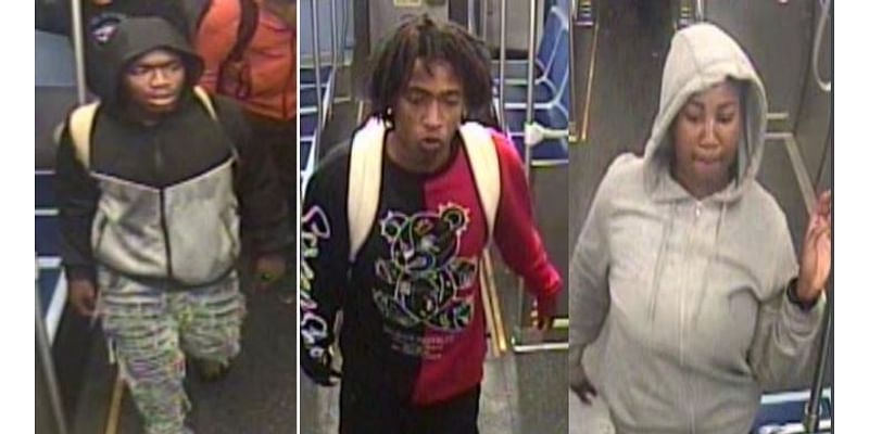 Three suspects sought in Red Line train robberies