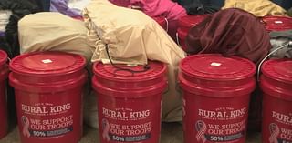 Twenty-five veterans were surprised with blessing buckets, celebrating their service