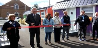 New homes unveiled at Community Shelter Services’ Kiwanis Tiny Home Village