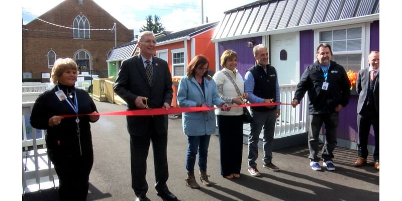 New homes unveiled at Community Shelter Services’ Kiwanis Tiny Home Village