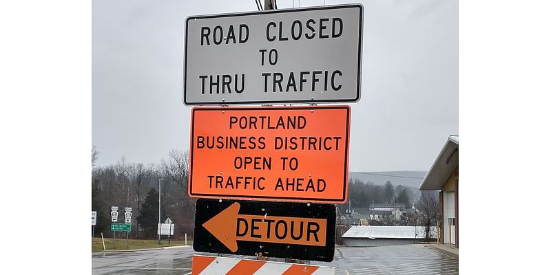 Section of Route 611 closed two years ago partially reopens